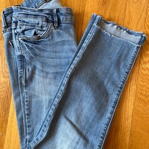 White House Black Market The Straight Step Hem Jeans